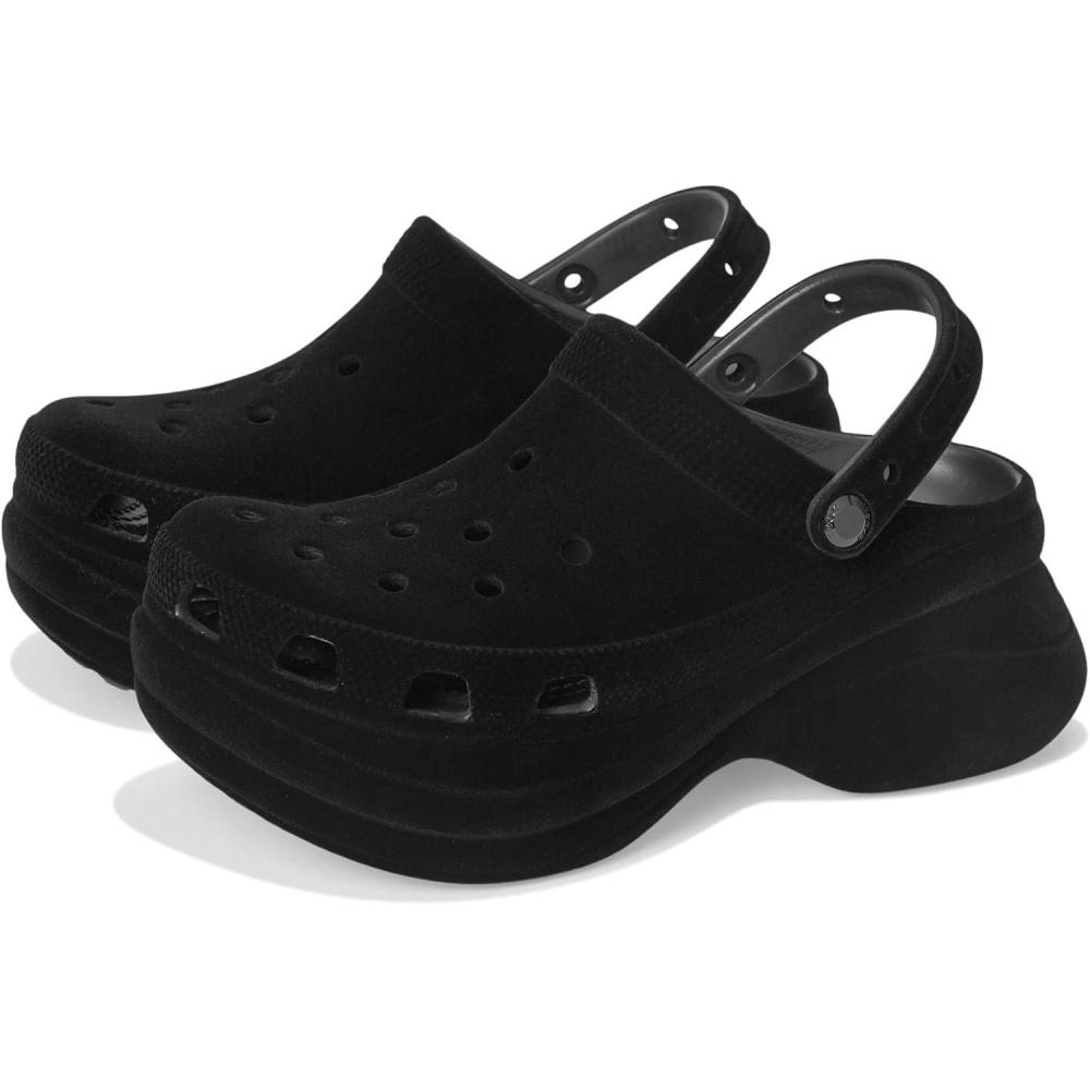 imageCrocs Unisex Adult Classic Bae ClogsBlack Velvet