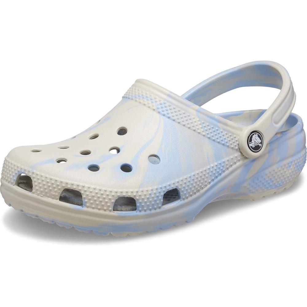imageCrocs Unisex Adult Classic Marbled TieDye ClogsBlue CalciteMulti