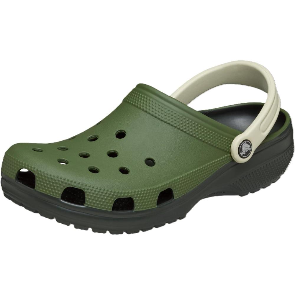 imageCrocs Unisex Adult Classic Retro Sport Slip On ClogsArmy Green