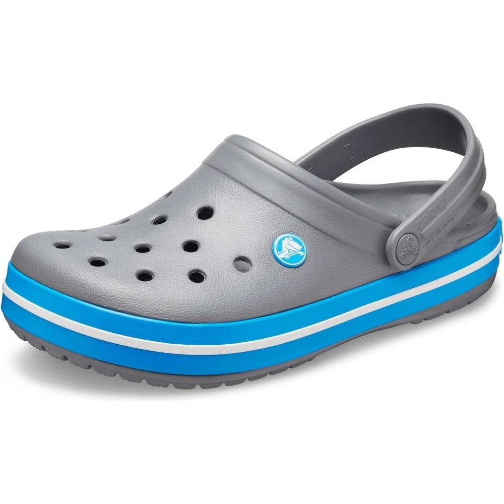 imageCrocs Unisex Adult Crocband ClogStone Sky Blue White