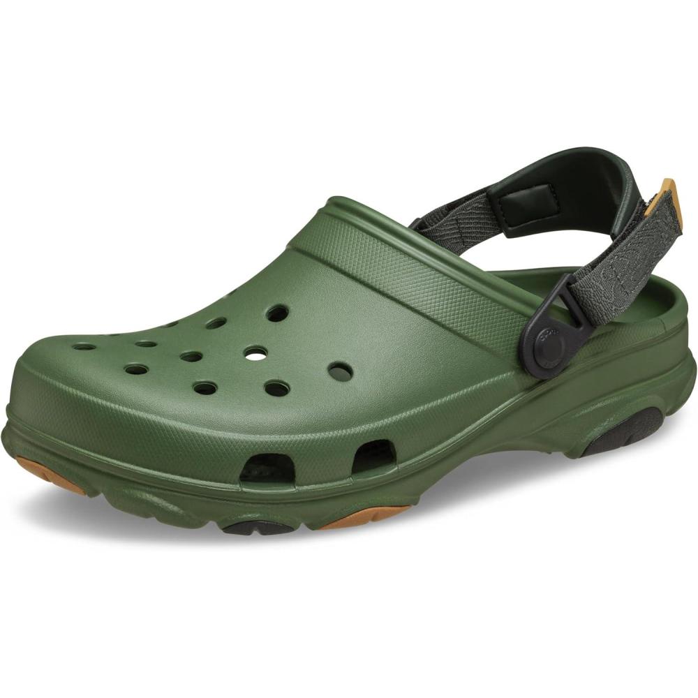 imageCrocs UnisexAdult All Terrain Clogs with Adjustable Heel StrapArmy Green