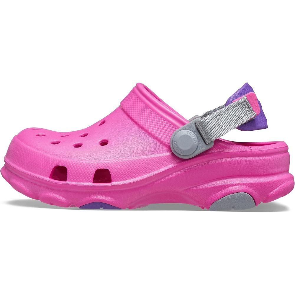 imageCrocs UnisexAdult All Terrain Clogs with Adjustable Heel StrapElectric Pink