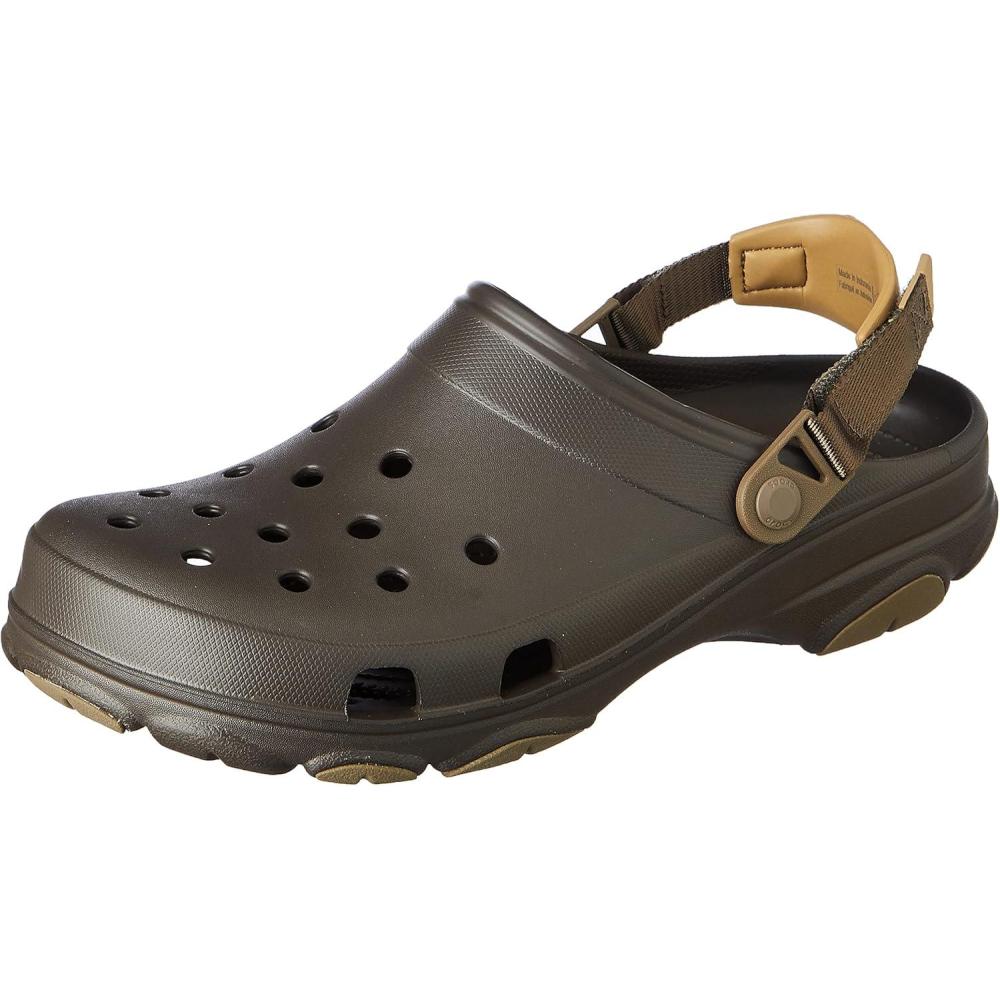 imageCrocs UnisexAdult All Terrain Clogs with Adjustable Heel StrapEspresso