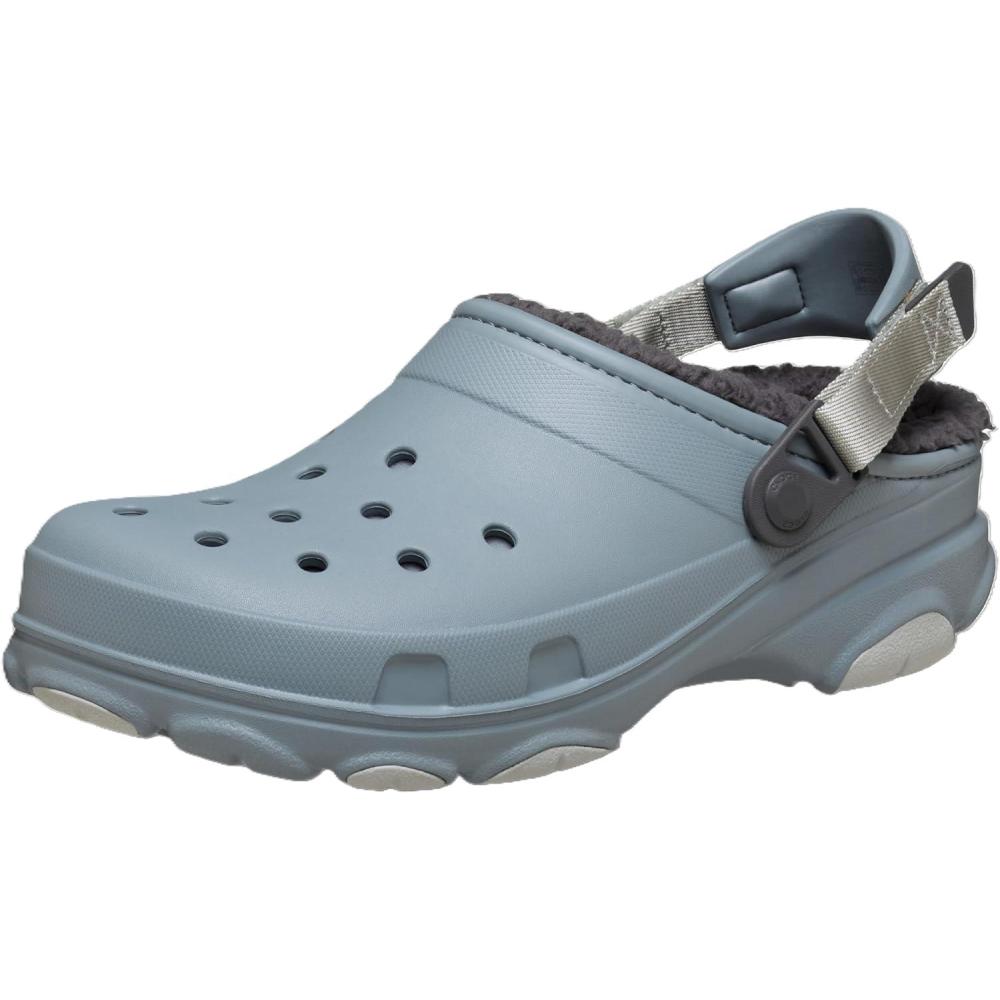 imageCrocs UnisexAdult All Terrain Lined Clogs with Adjustable Heel StrapConcrete