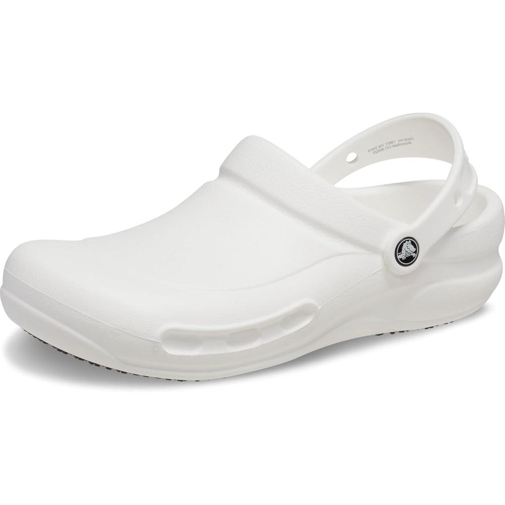 imageCrocs UnisexAdult Bistro Clogs Slip Resistant Work ShoesWhite