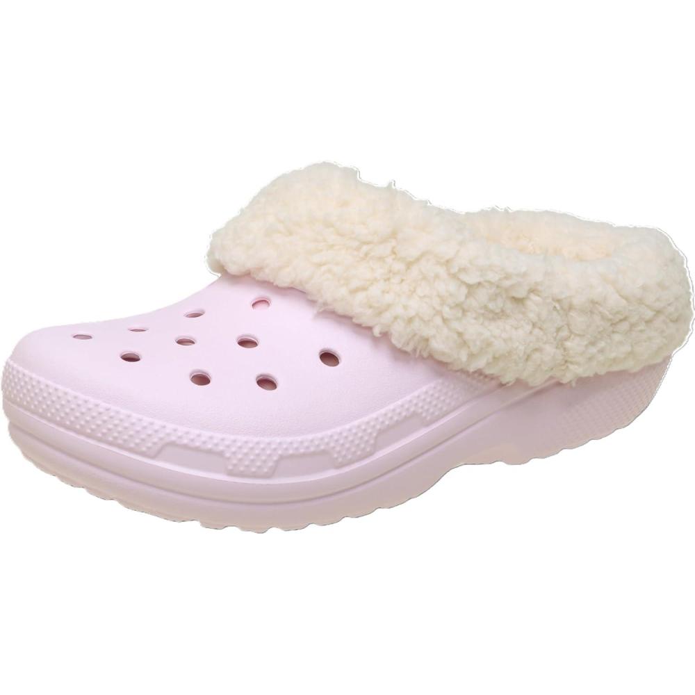 imageCrocs UnisexAdult Classic Blitzen IV ClogsPink Milk