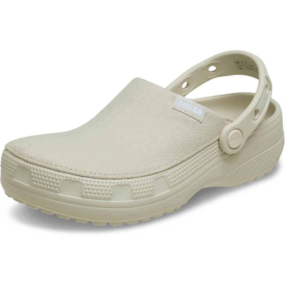 imageCrocs UnisexAdult Classic Crafted Canvas Clogs for Men and WomenStucco