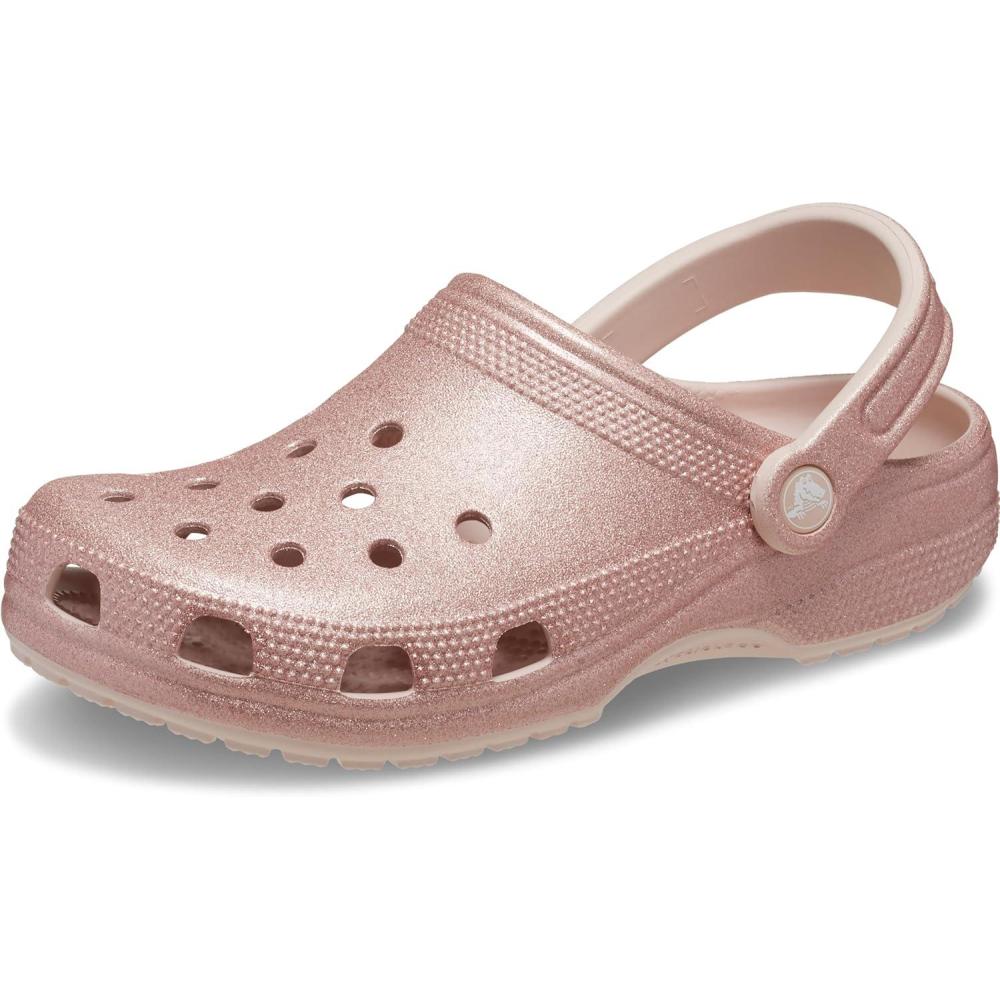 imageCrocs UnisexAdult Classic Glitter ClogsQuartz Glitter