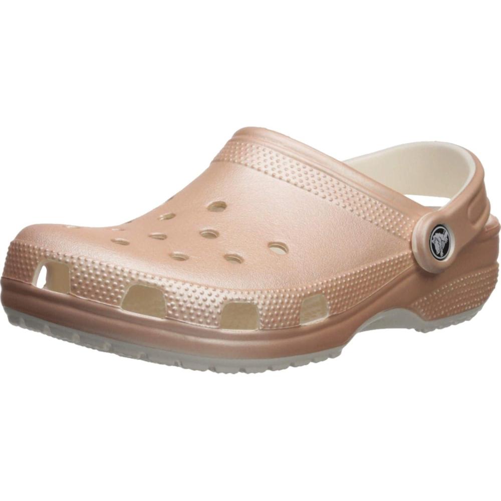 imageCrocs UnisexAdult Classic Glitter ClogsRose Gold
