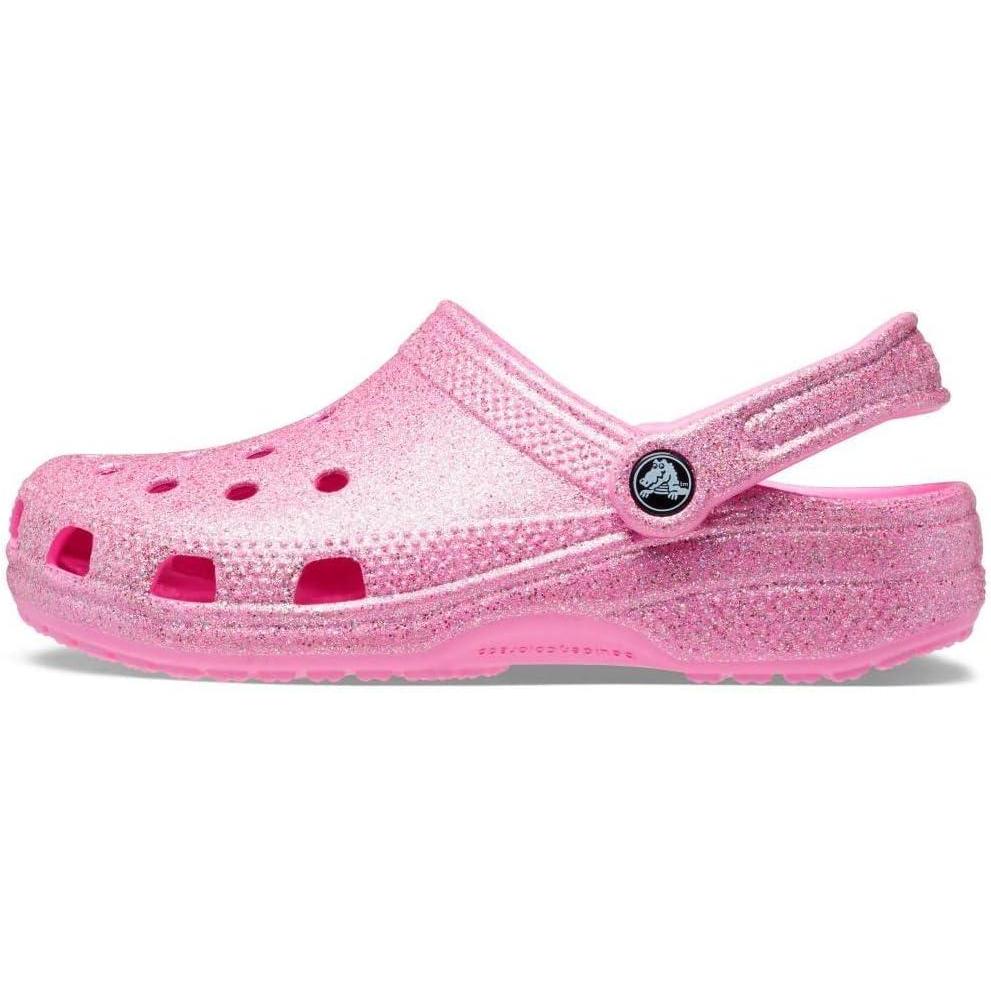 imageCrocs UnisexAdult Classic Glitter ClogsTaffy PinkGlitter