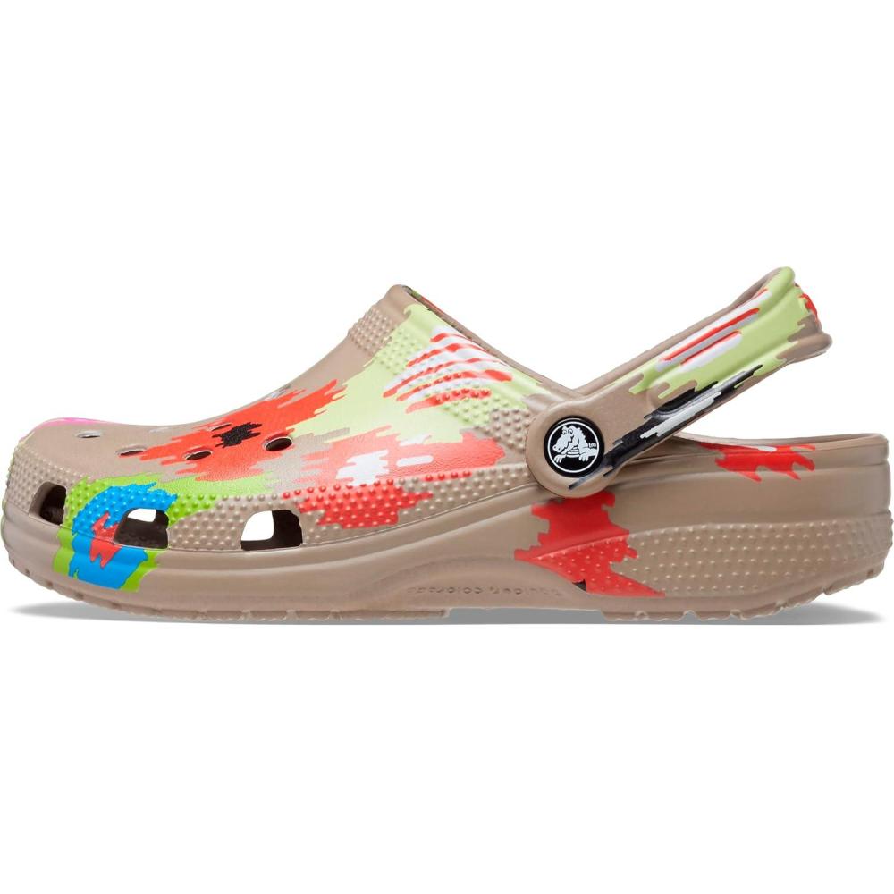 imageCrocs UnisexAdult Classic Graphic ClogsMushroomMulti