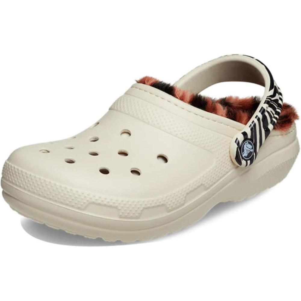 imageCrocs UnisexAdult Classic Lined ClogBoneMulti Animal Remix