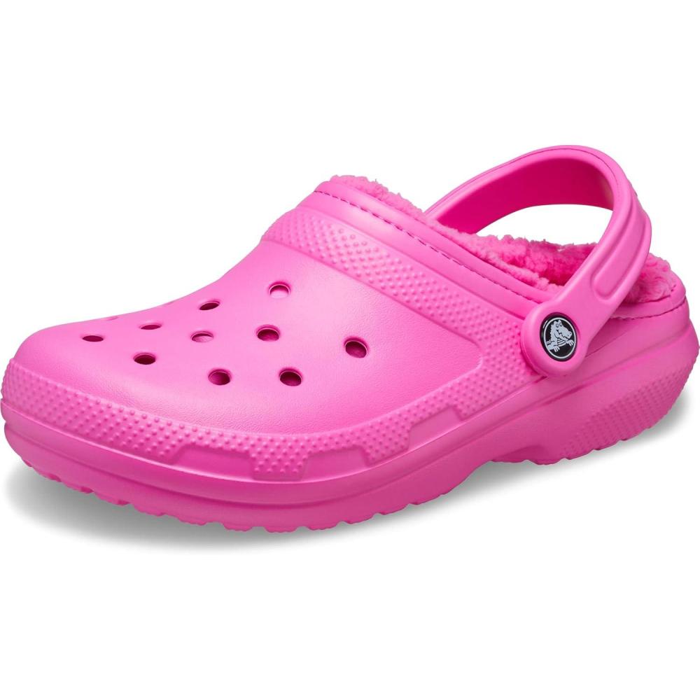 imageCrocs UnisexAdult Classic Lined ClogElectric PinkElectric Pink