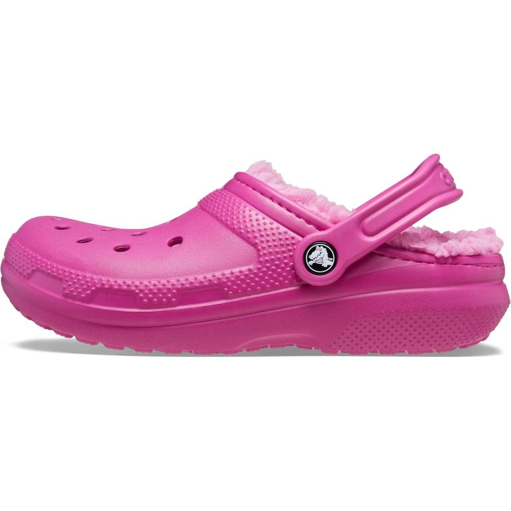 imageCrocs UnisexAdult Classic Lined ClogFuchsia Fun