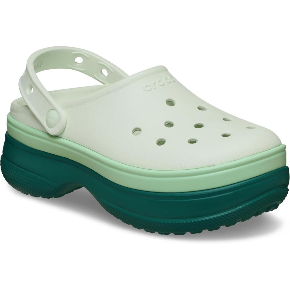 imageCrocs UnisexAdult Classic Stacked Clogs Platform PlatformHosta
