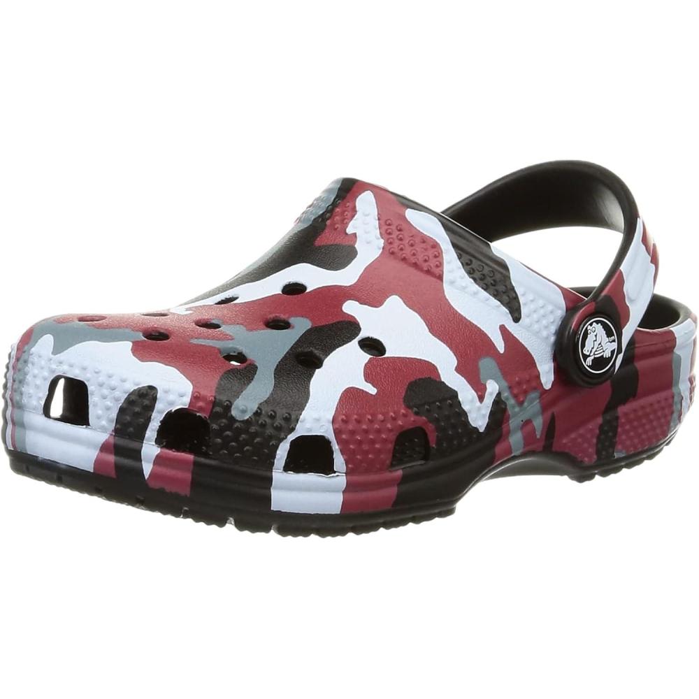 imageCrocs UnisexChild Classic Graphic ClogBlackRed