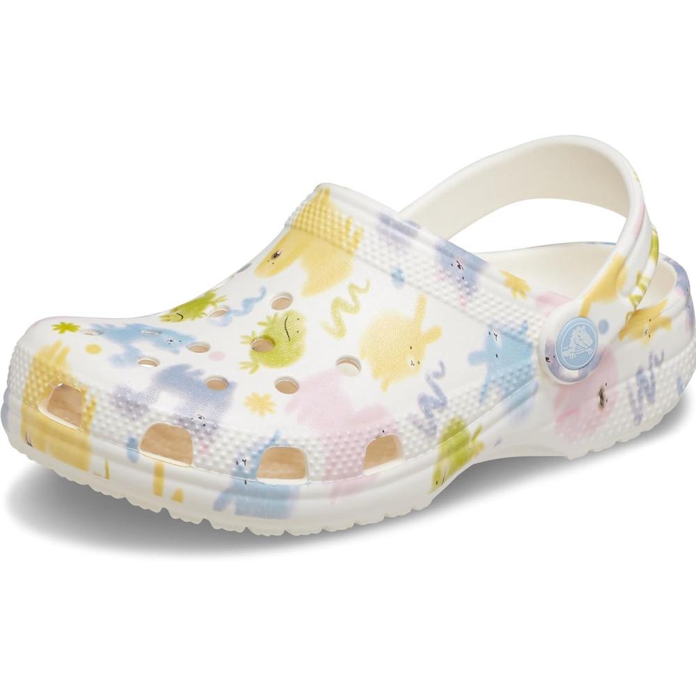 imageCrocs UnisexChild Classic Graphic ClogChalk
