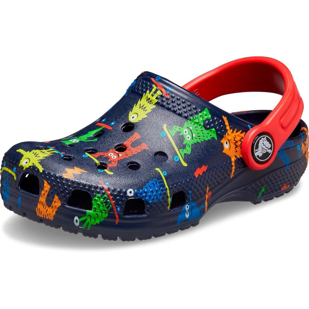 imageCrocs UnisexChild Classic Graphic ClogNavy