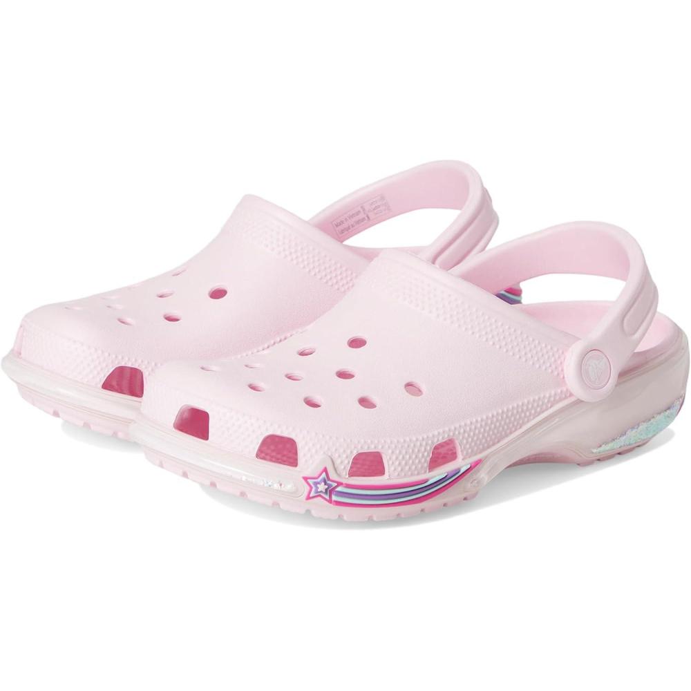 imageCrocs UnisexChild Classic Graphic ClogPink Milk 1