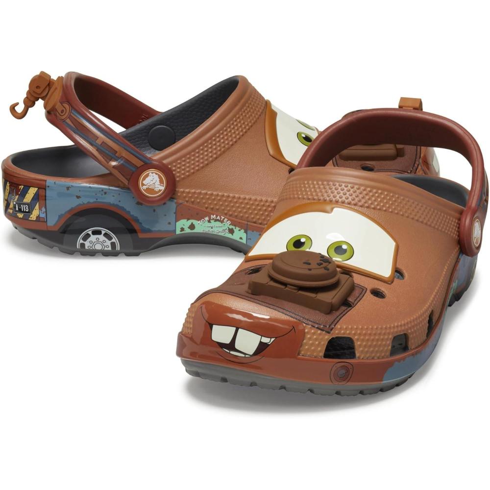 imageCrocs UnisexChild Disney Cars Mater Classic Clogs Cars MaterSlate Grey