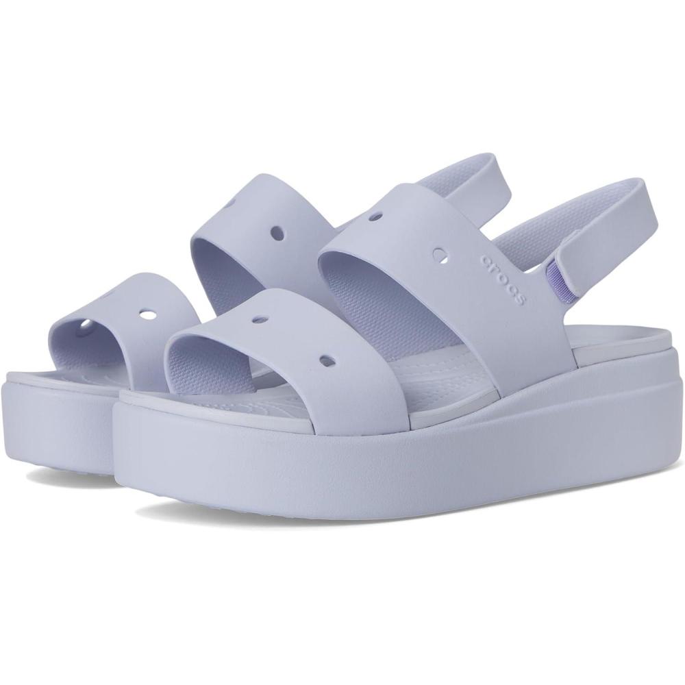 imageCrocs Womens Brooklyn 4U Low Wedges Platform Wedge Sandals for WomenPurple Moon