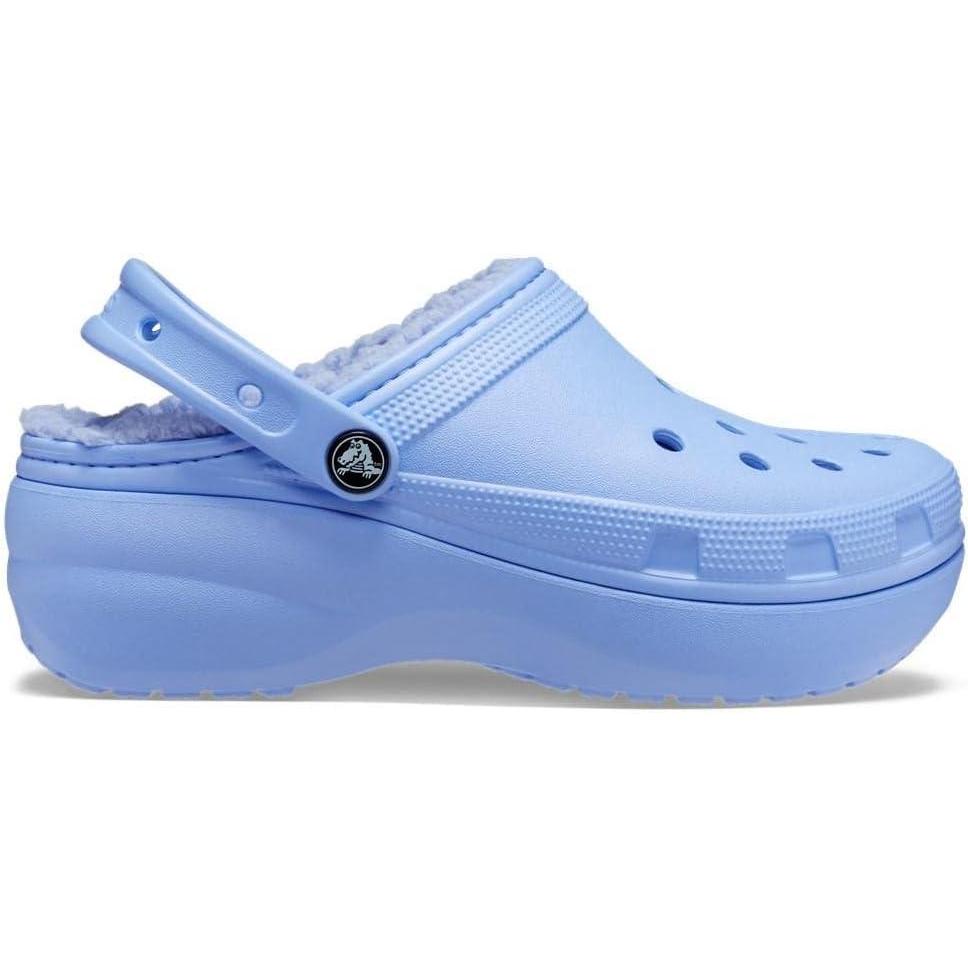 imageCrocs Womens Classic Lined Platform ClogsMoon Jelly