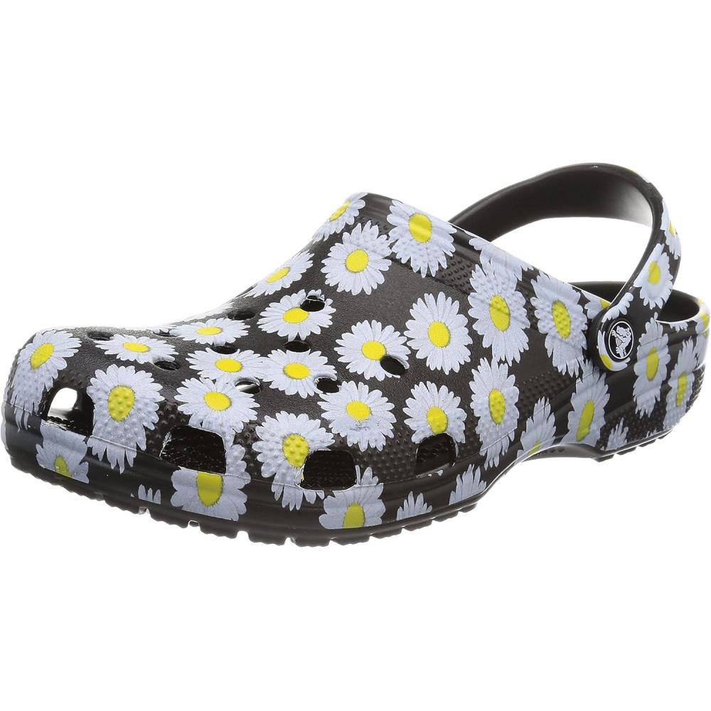 imageCrocs Womens Classic Marbled Tiedye ClogsBlack Daisy