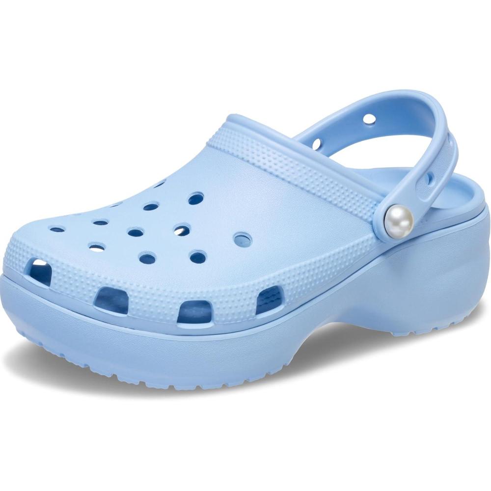 imageCrocs Womens Classic Platform ClogBlue Calcite