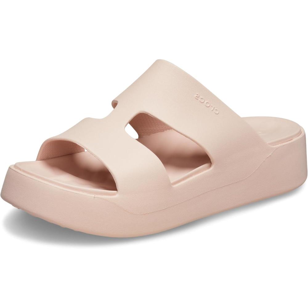 imageCrocs Womens Getaway Platform HStrap Wedge SandalsQuartz