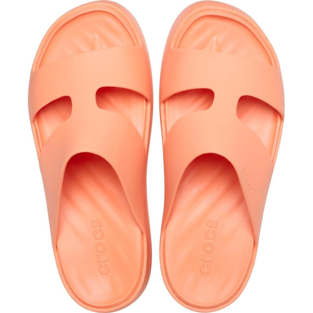 imageCrocs Womens Getaway Platform HStrap Wedge SandalsSunkissed