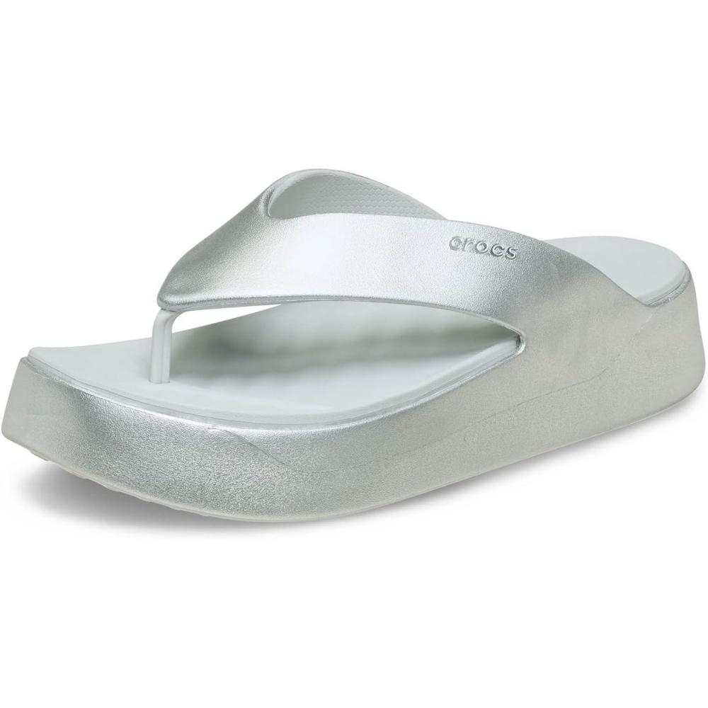 imageCrocs Womens Getaway Platform SandalsSilver