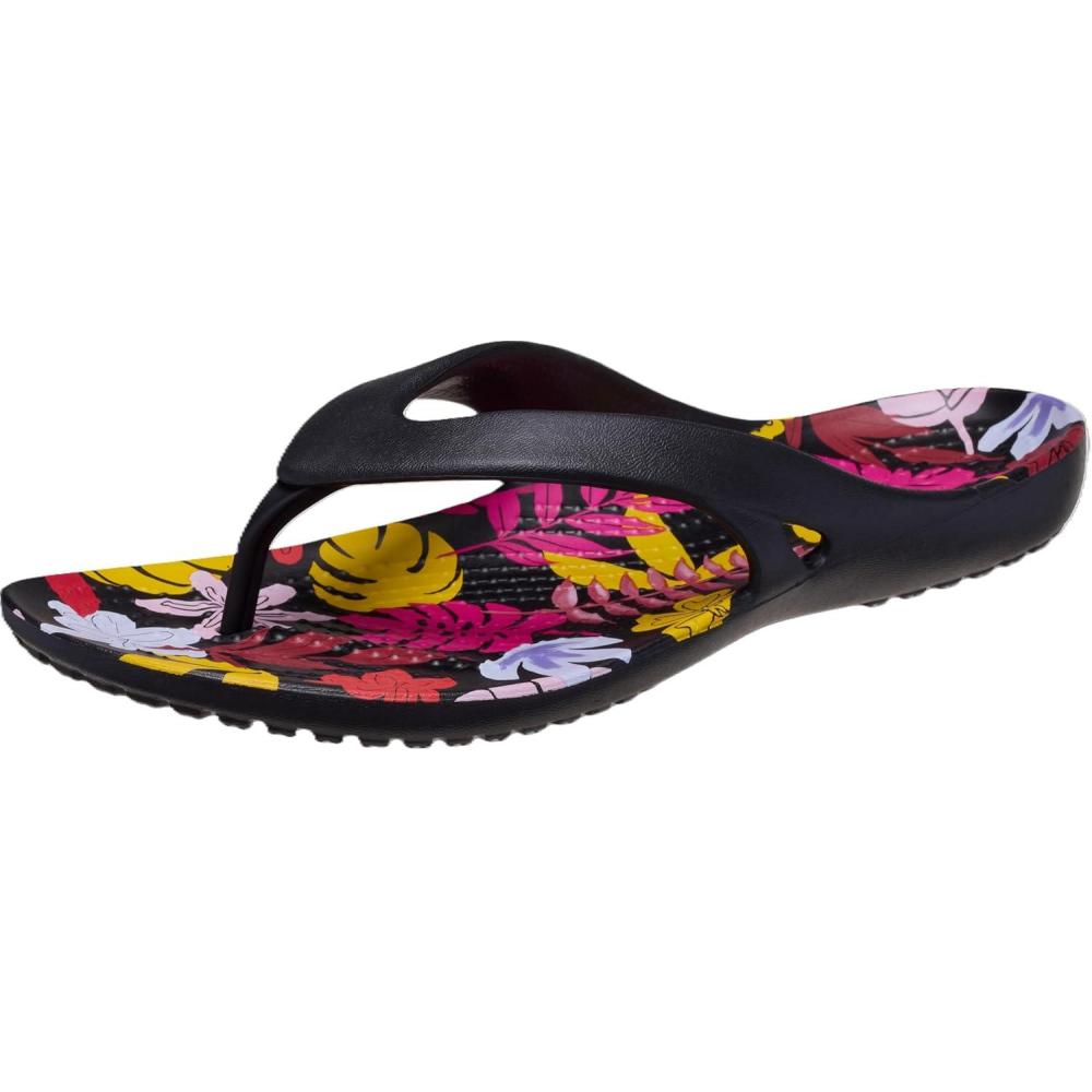 imageCrocs Womens Kadee II Flip FlopsTropical Black