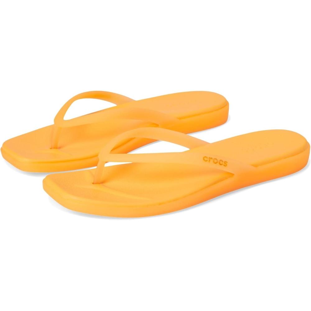 imageCrocs Womens Miami Flip Flops Thong SandalsOrangesicle