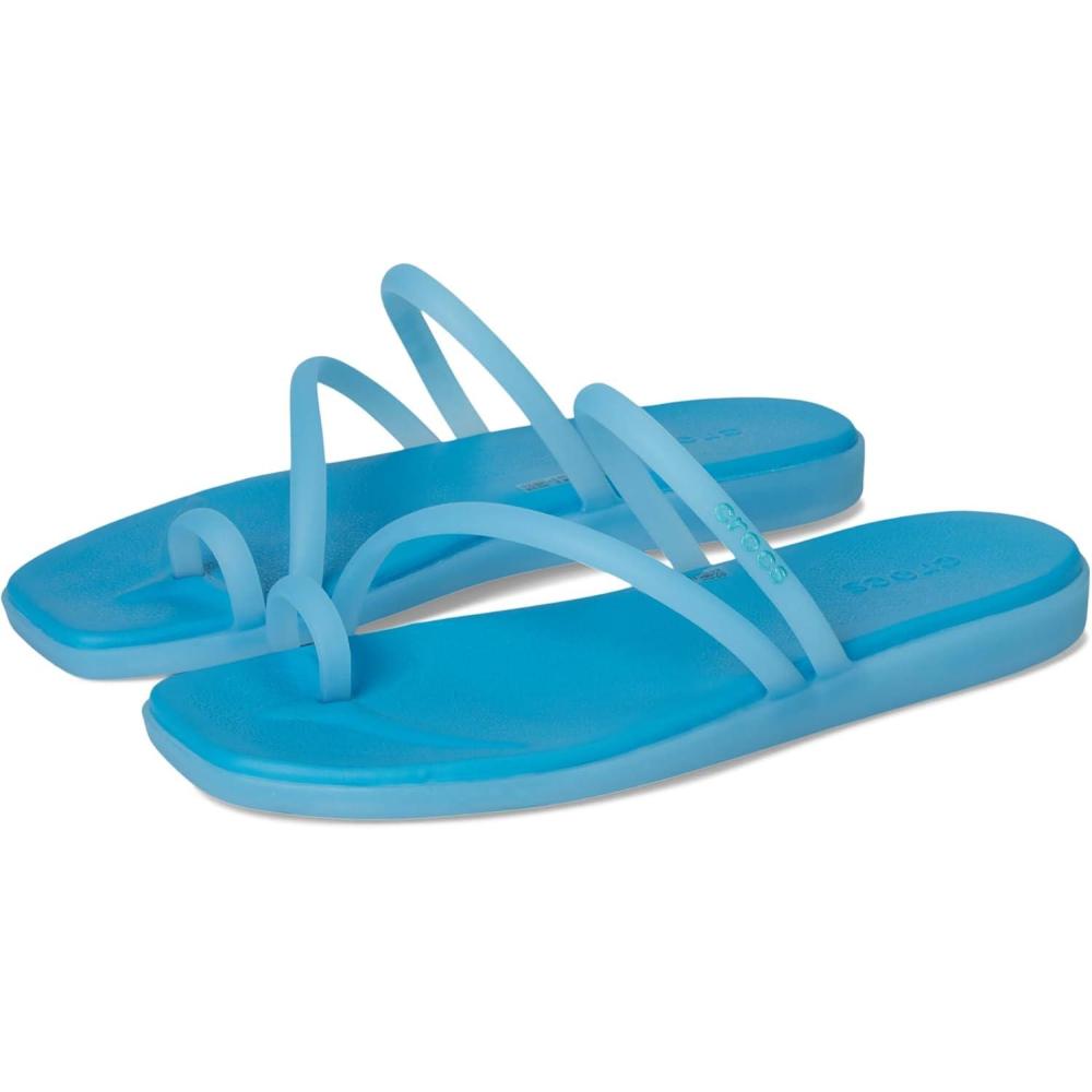 imageCrocs Womens Miami Toe Loop SandalsTinted Glass