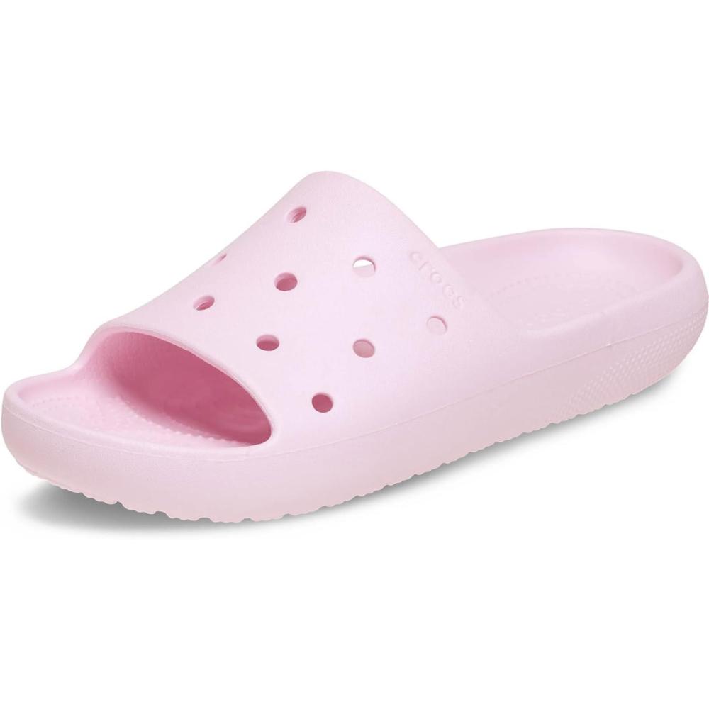 imageCrocs unisexadult Classic Slide 20Pink Milk