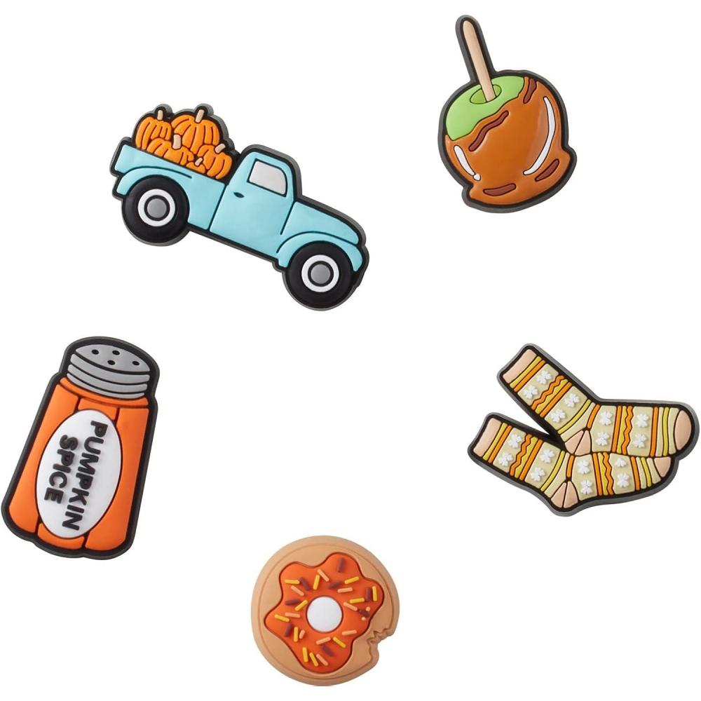 imageCrocs unisexadult Jibbitz Shoe Charms  Halloween Multi Pack Horror CharmsPumpkin Spice