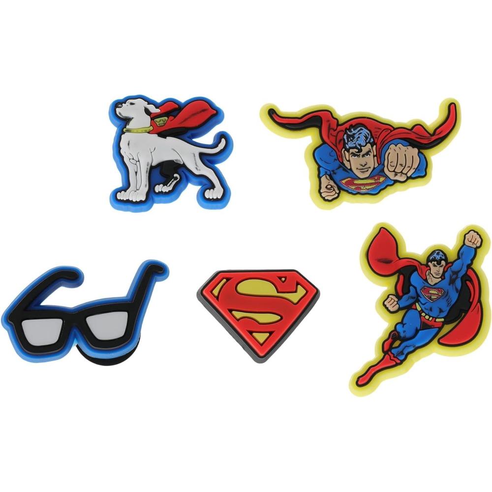 imageCrocs unisexadult Jibbitz Shoe Charms Halloween Multi Pack Horror CharmsSuperman