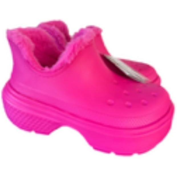 imageCrocs unisexadult Stomp Lined Shorty BootsPink Crush