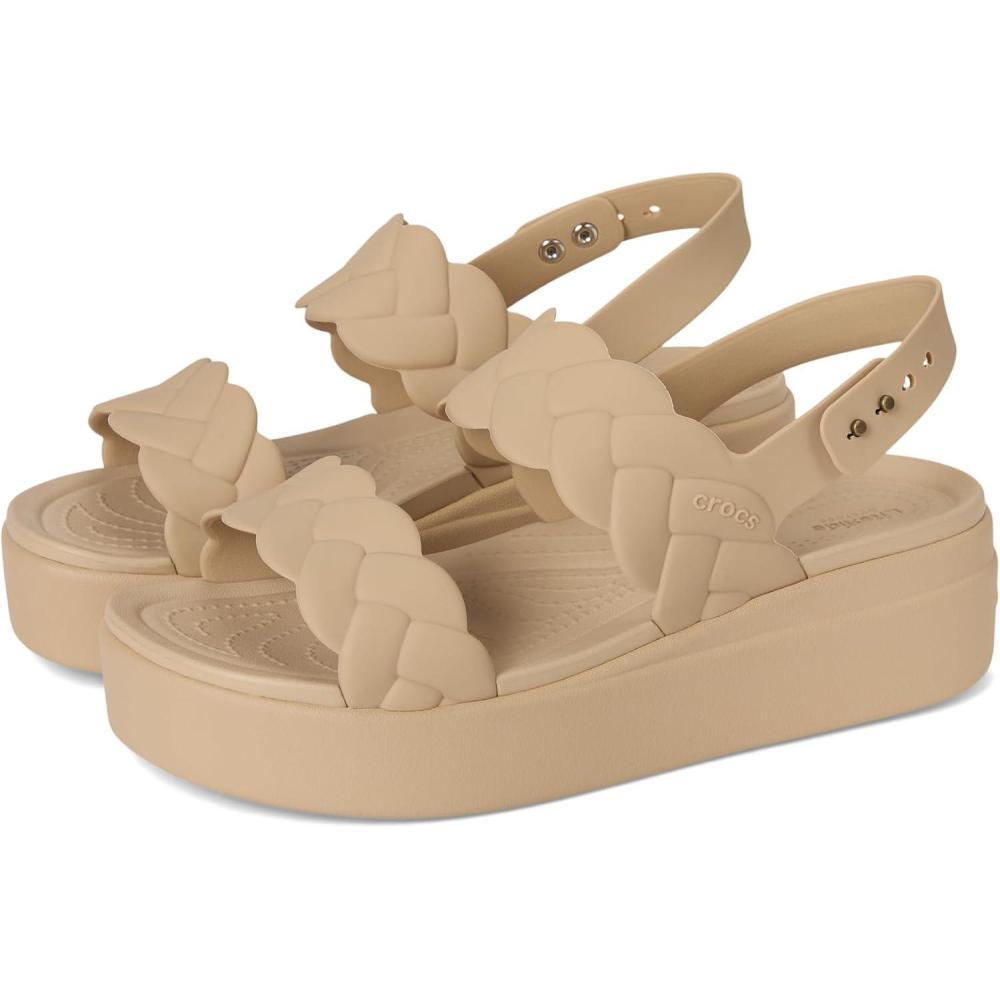 imageCrocs womens Brooklyn Woven Low WedgeChai