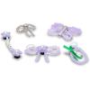 Crocs™ Jibbitz Charms Elevated – Versatile Designs for Girls and Boys – Synthetic and Man Made Construction(Purple Meta)