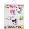 Crocs Jibbitz Packs for Shoes, and Sandals – Beautiful Accessory, Colorful Charms, and Constructed with Synthetic Material(Hello Kitty 1)