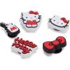 Crocs Jibbitz Packs for Shoes, and Sandals – Beautiful Accessory, Colorful Charms, and Constructed with Synthetic Material(Hello Kitty 5-Pack 1)