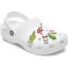 Crocs Jibbitz Seasonal & Christmas Holiday Shoe Charm Packs(The Grinch 5-Pack)