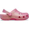 Crocs Kids’ Classic Glitter Clog(Dragon Fruit)