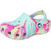 Crocs Kids’ Classic Marbled Tie-Dye Clog(Aquamarine/Multi)