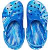 Crocs Kids’ Classic Marbled Tie-Dye Clog(Blue Bolt/Multi)