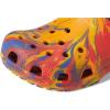 Crocs Kids’ Classic Marbled Tie-Dye Clog(Orange Zing/Multi)