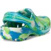 Crocs Kids’ Classic Marbled Tie-Dye Clog(Prep Blue/Multi Glow in the Dark)