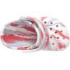 Crocs Kids’ Classic Marbled Tie-Dye Clog(White/Flame)