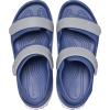 Crocs Kids’ Crocband Cruiser Sandals(Bijou Blue/Light Grey)